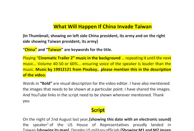 research and rewrite documentary youtube scripts